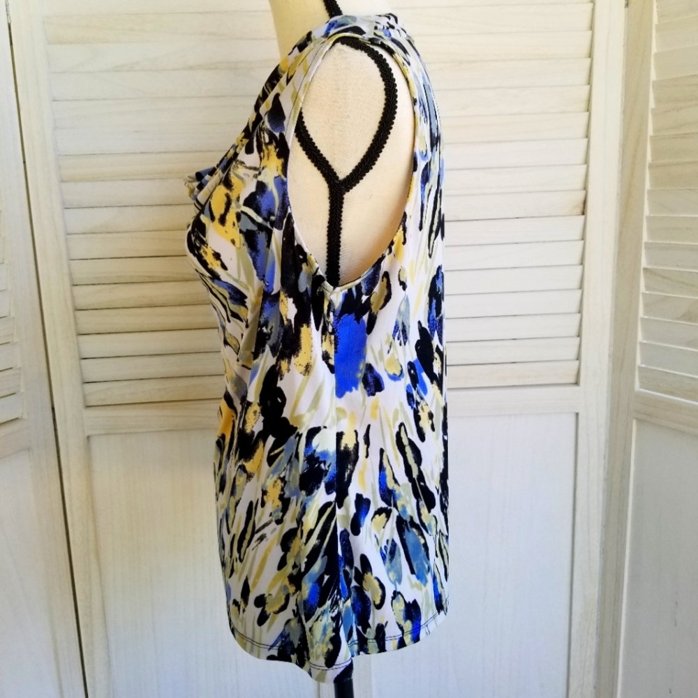 Jones Studio Sleeveless Blouse. Size Large - Picture 4 of 10